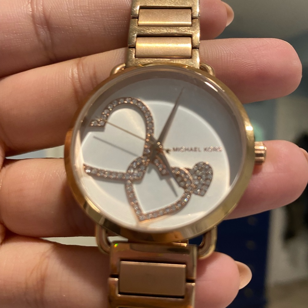 Michael kors rose gold watch. 1.5 inch watch face
